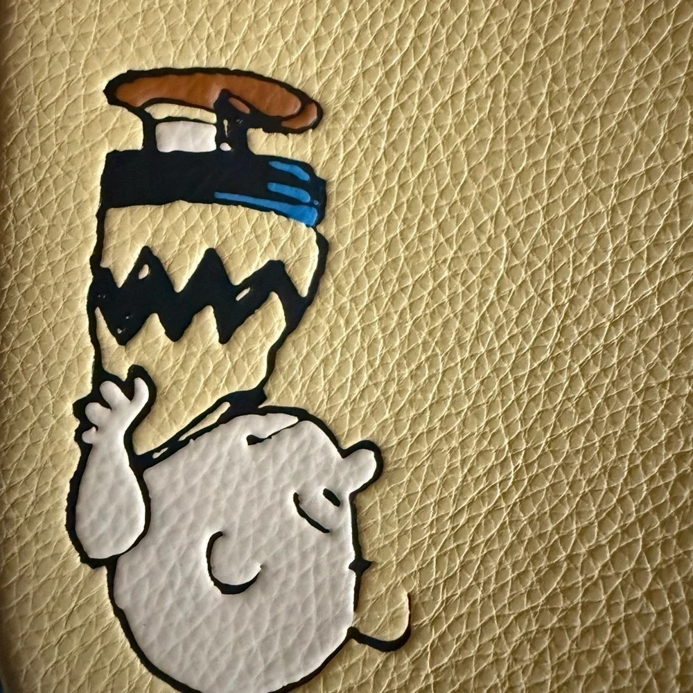 NWT Coach X Peanuts Teri Shoulder Bag With Charlie Brown